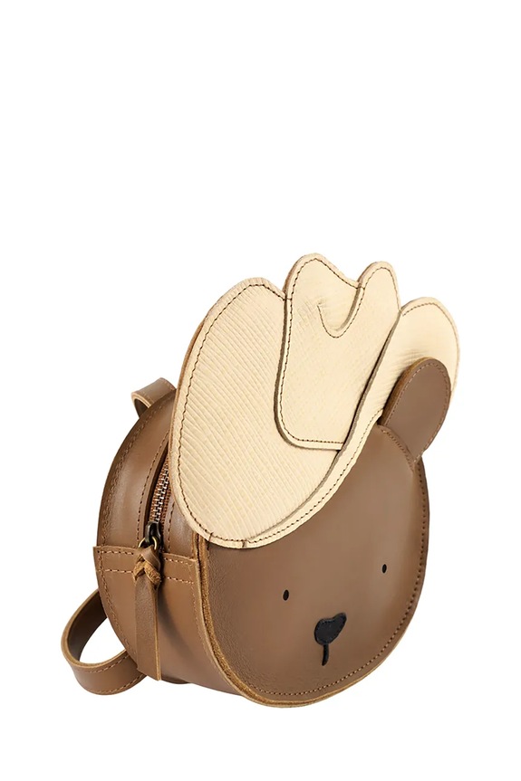 Chlapec Detský kožený ruksak Donsje Stanzen Backpack Cowboy Bear 5522101 hnedá