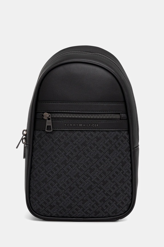 Batoh Tommy Hilfiger jemný vzor černá AM0AM13578