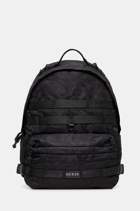Σακίδιο πλάτης Guess ASTI εμπριμέ μαύρο HMASNC.P5375