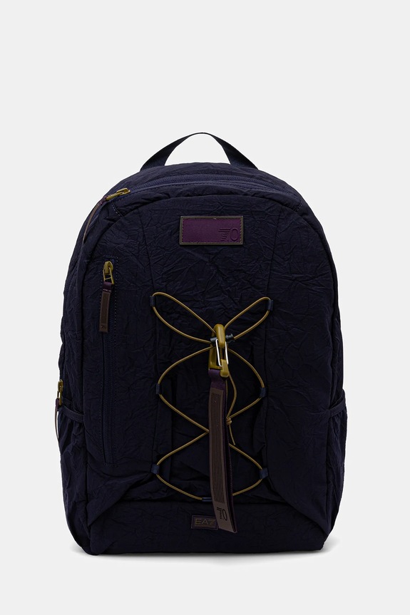 Рюкзак EA7 Emporio Armani гладкий тёмно-синий AF18335.7X000237