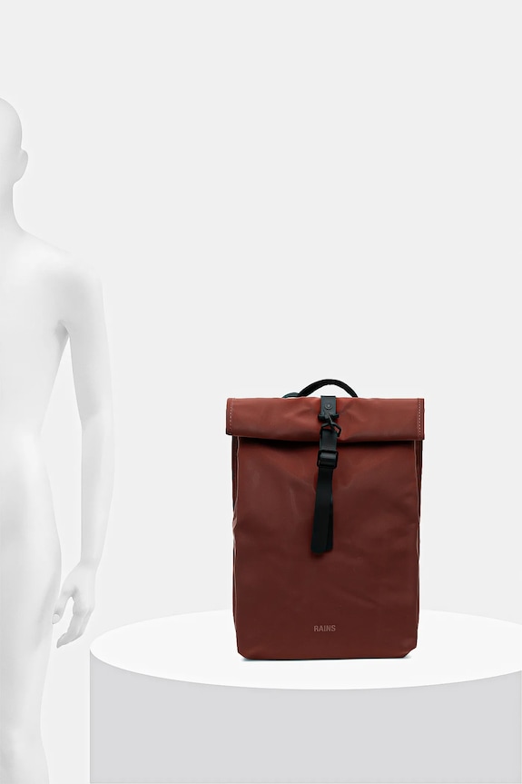 Rains rucsac 13330 Rolltop Rucksack Mini 13330. portocaliu
