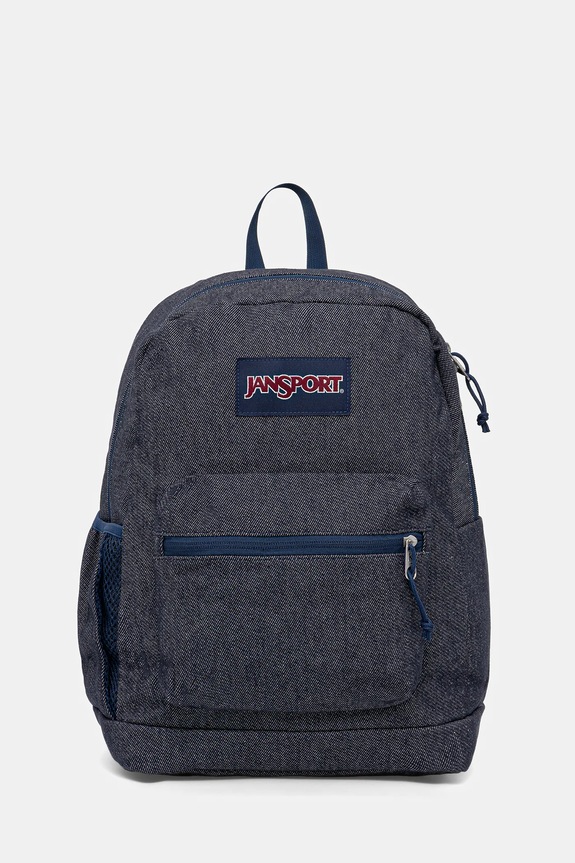 Džínsový batoh Jansport jednofarebný tmavomodrá EK0A5BJ61W0