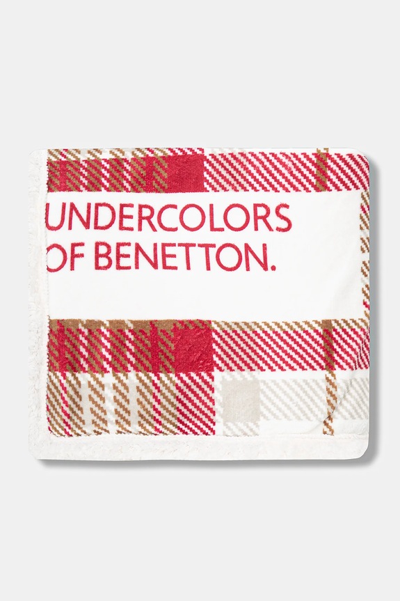 United Colors of Benetton pătură 170 x 170 cm 6FK82801W rosu AW25