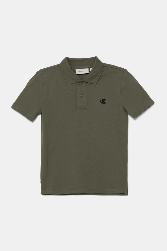 Calvin Klein Jeans polo dziecięce pozostałe zielony IB0IB02486.9BYA