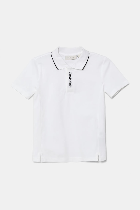 Calvin Klein Jeans polo IB0IB02542.9BYA biały AW25