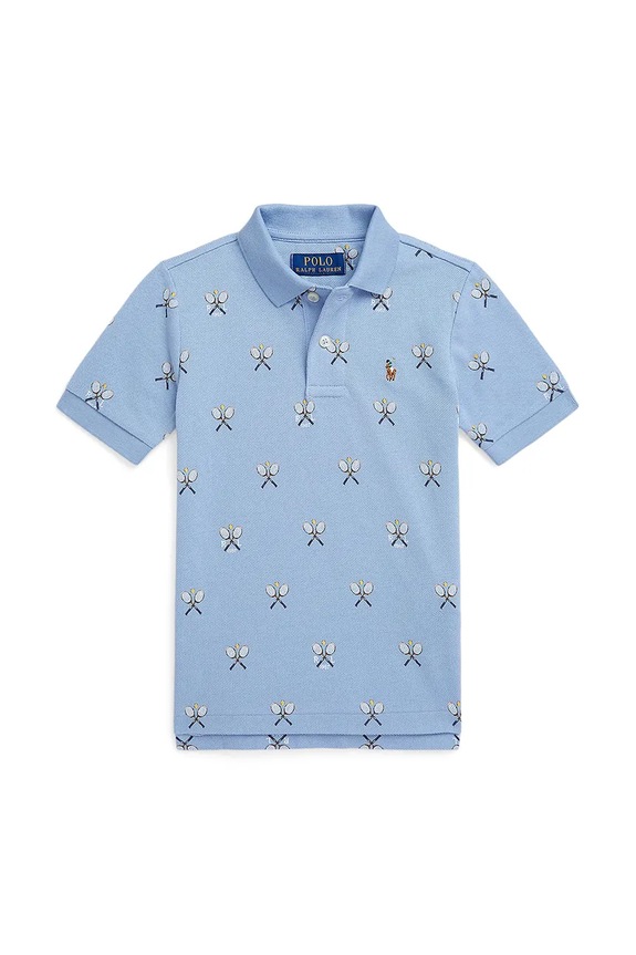 Polo Ralph Lauren poló pamut kék 322971192001
