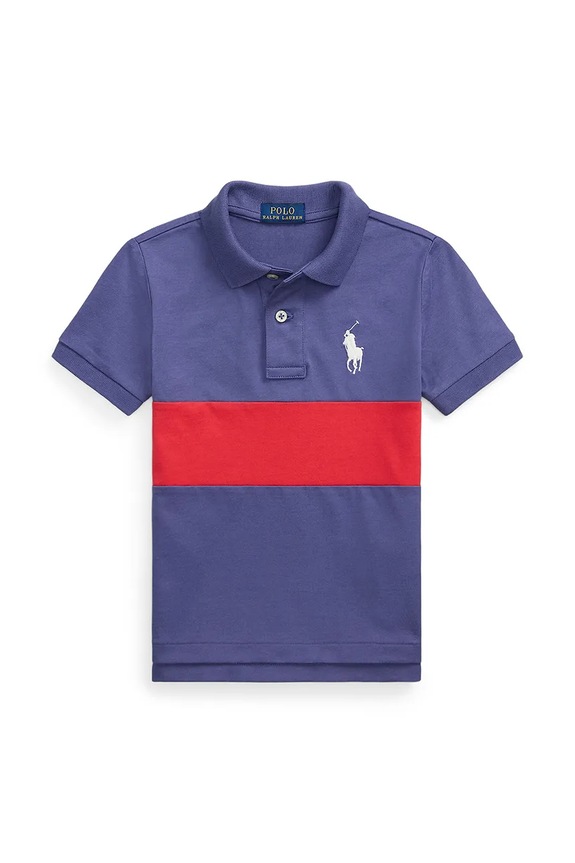 Πόλο Polo Ralph Lauren με γιακά σκούρο μπλε 322971296001
