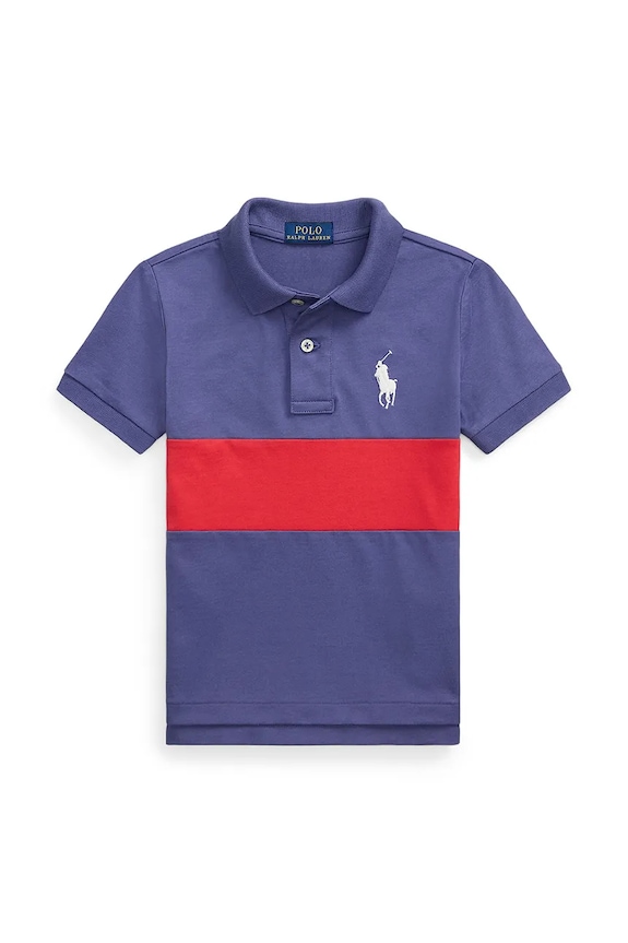 Πόλο Polo Ralph Lauren με γιακά σκούρο μπλε 322971296001