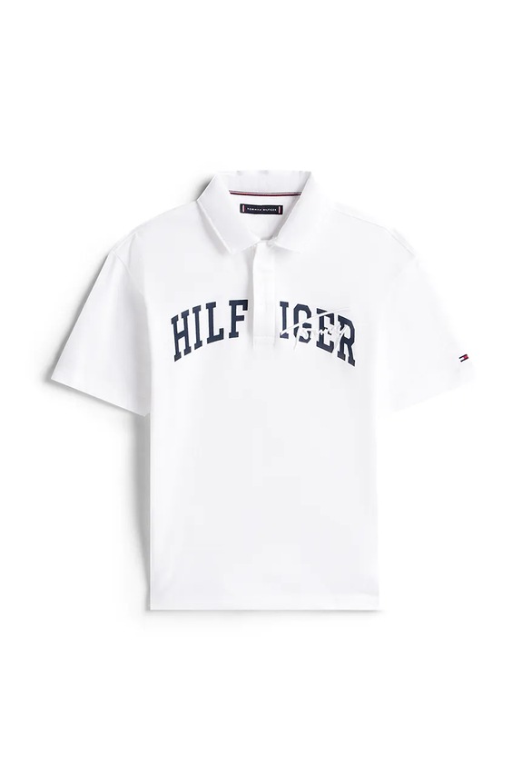 Polo tričko Tommy Hilfiger KB0KB09717.9BYA biela AW25