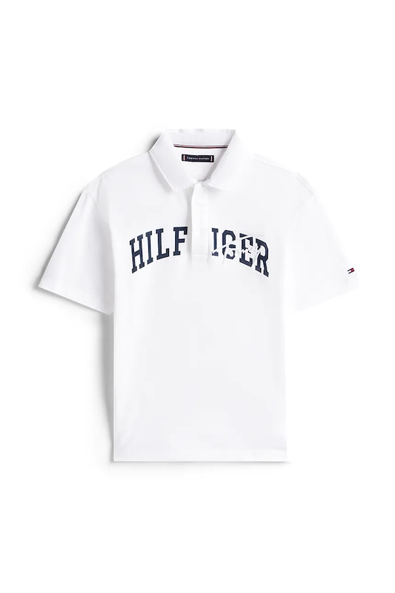 Polo tričko Tommy Hilfiger KB0KB09717.9BYA biela AW25