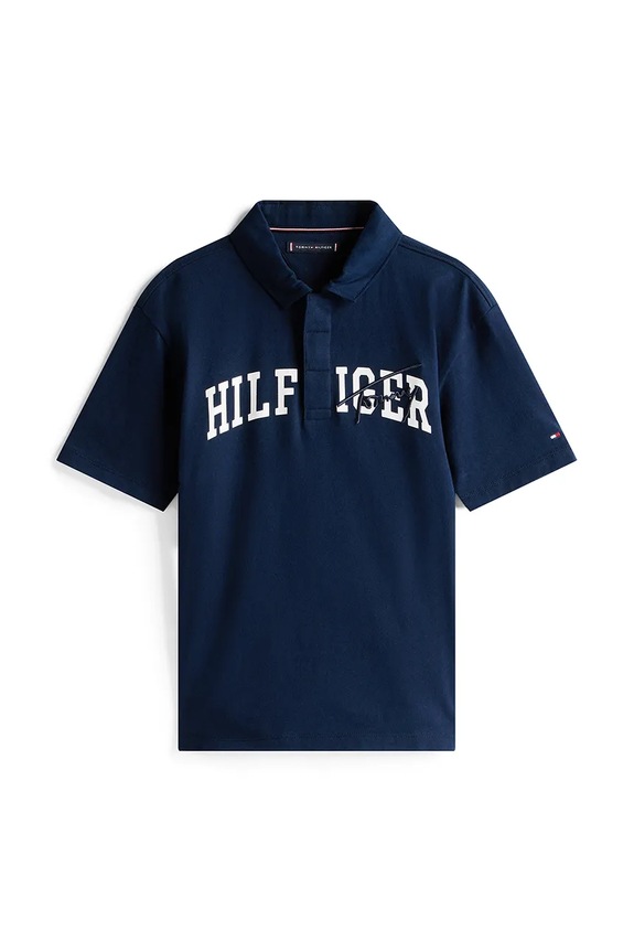 Polo tričko Tommy Hilfiger KB0KB09717.9BYA tmavomodrá AW25