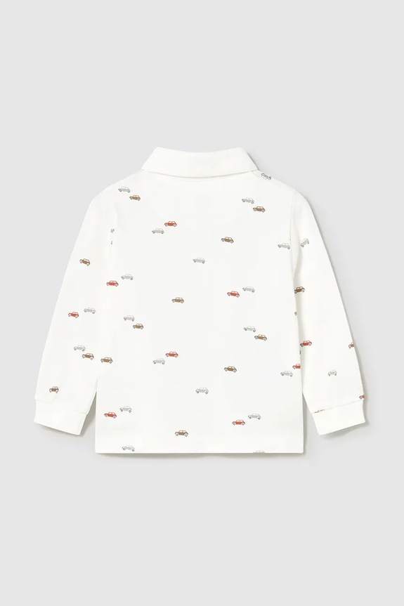 Dječaci Pamučna polo majica za bebe Mayoral 2102.3D.Baby.9BYA bež