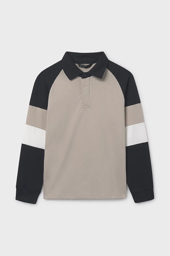 Mayoral longsleeve dziecięcy wzorzyste beżowy 7102.7B.Junior.9BYA