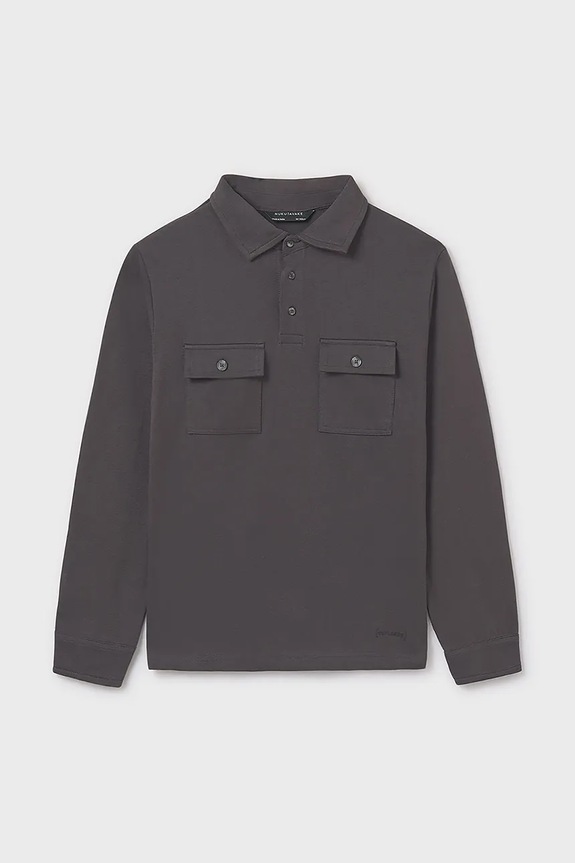 Παιδικό βαμβακερό μακρυμάνικο Mayoral 7103.7D.Junior.9BYA μαύρο AW25