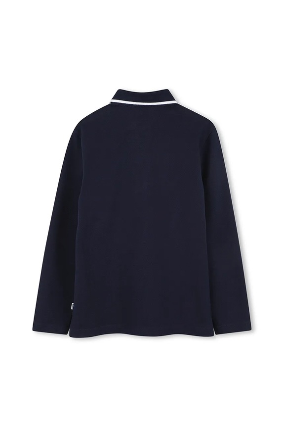 BOSS polo bawełniane niemowlęce J52330.102.108 granatowy AW25
