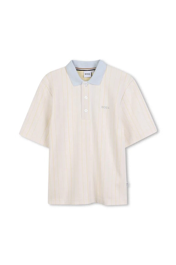 Detské polo tričko BOSS s elastanom biela J52336.162.174