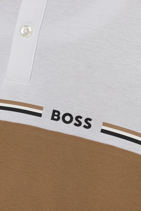 Chłopiec BOSS polo dziecięce J52339.114.150 brązowy