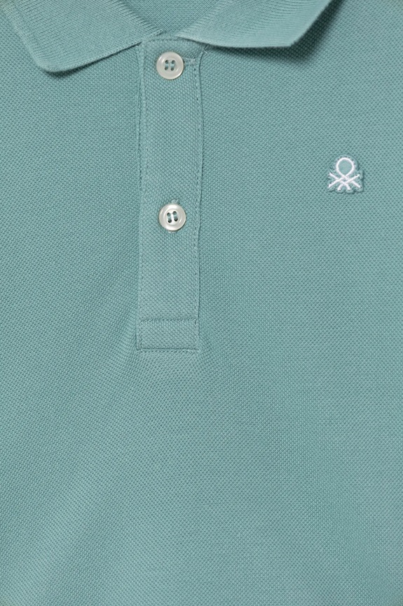 Chlapec Detská bavlnená košeľa s dlhým rukávom United Colors of Benetton 3089G3009.P.Season.9BYA tyrkysová
