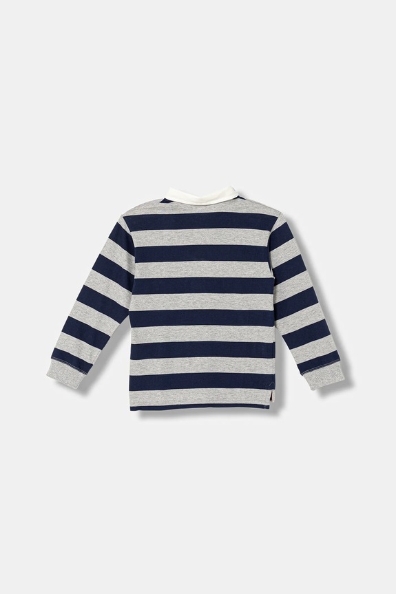 Дитяче бавовняне поло United Colors of Benetton 33CKG300Z.P.seasonal темно-синій AW25