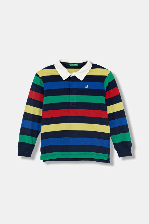 United Colors of Benetton tricouri polo din bumbac pentru copii uni multicolor 33CKG300Z.P.seasonal