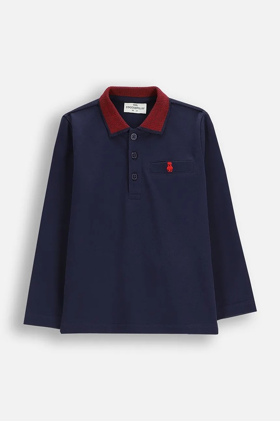 Coccodrillo polo neonato/a applique blu navy ZC5143501EBB