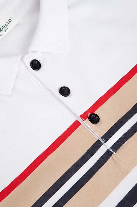 Coccodrillo polo in lana bambino/a ZC5143502EJB bianco