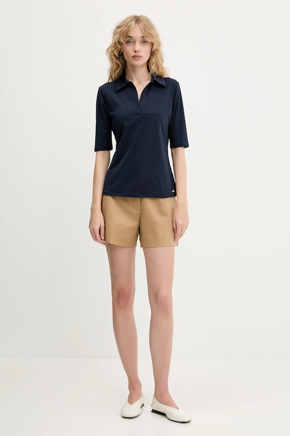 Polo majica Calvin Klein LV044C221G mornarsko plava AW25