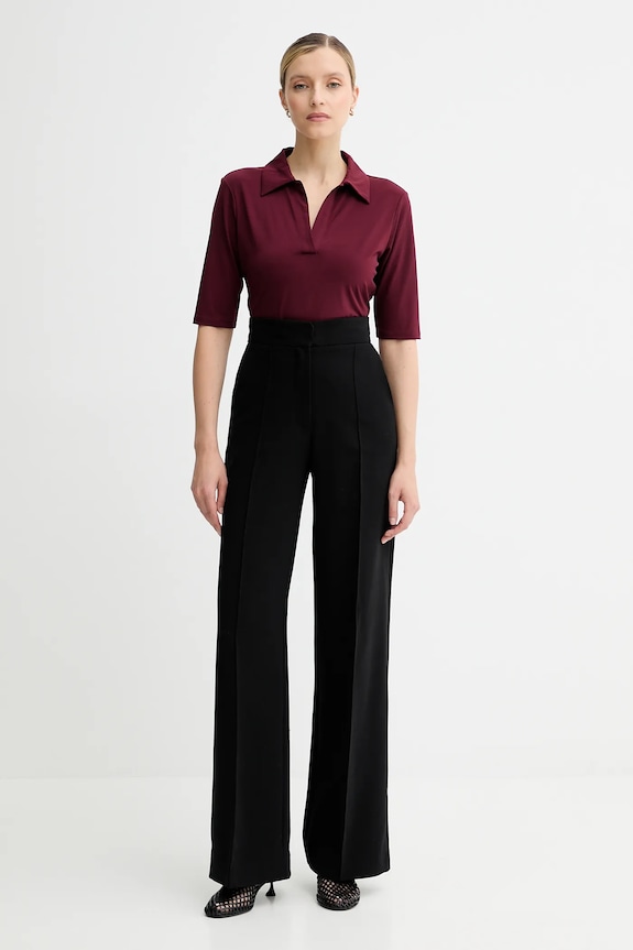 Polo majica Calvin Klein LV044C221G bordo AW25
