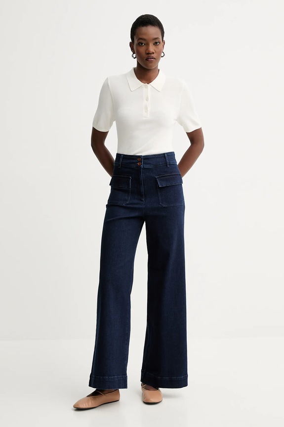 Calvin Klein polo LV044C341G beżowy AW25