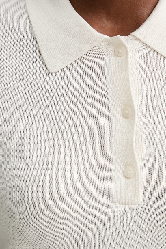 Calvin Klein polo LV044C341G beżowy