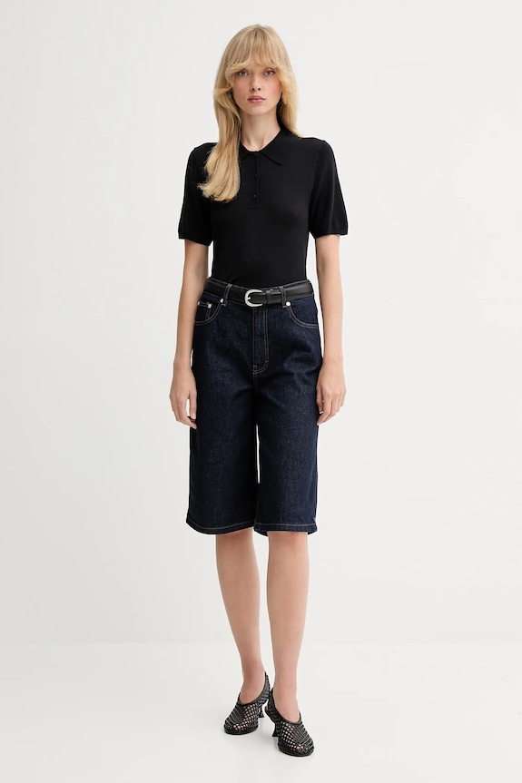 Calvin Klein polo LV044C341G czarny AW25
