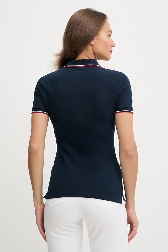 Tommy Hilfiger polo WW0WW45736 granatowy AW25