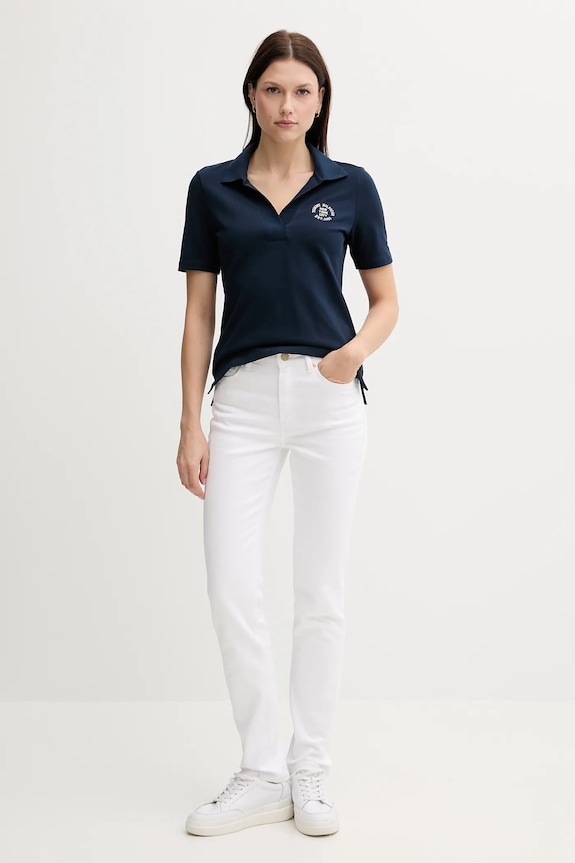 Polo majica Tommy Hilfiger WW0WW45807 mornarsko plava AW25