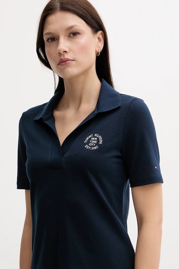 Polo majica Tommy Hilfiger mornarsko plava WW0WW45807