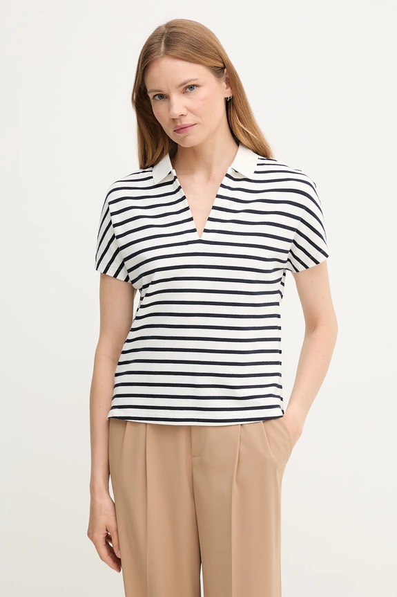 Polo tričko Tommy Hilfiger hladký bílá WW0WW46512