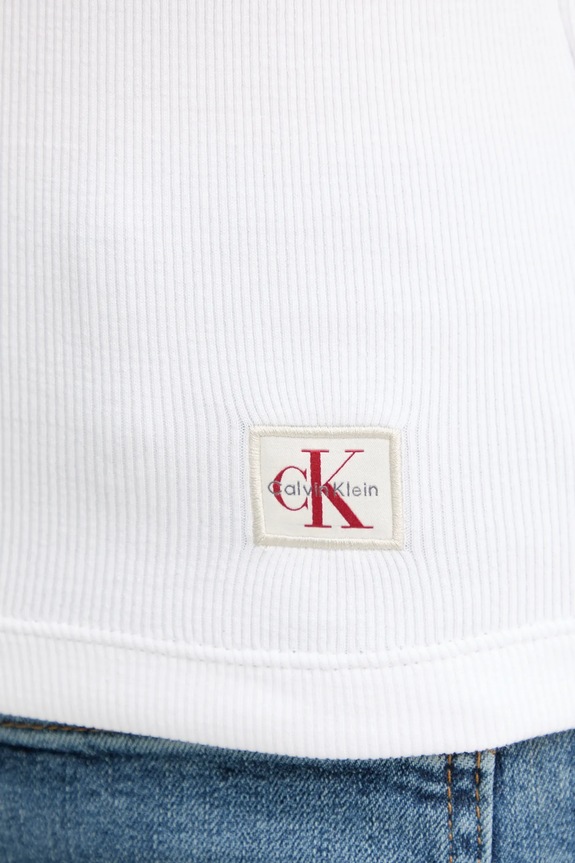 Calvin Klein Jeans tricou polo LV047C907G alb