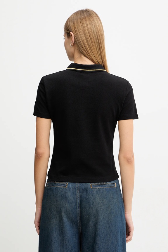 Odjeća Pamučna polo majica Versace Jeans Couture 79HAGT00.CJ01T crna
