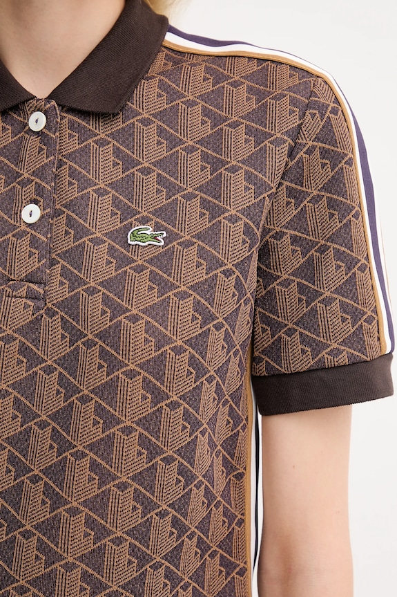 Polo majica Lacoste DF3364 smeđa