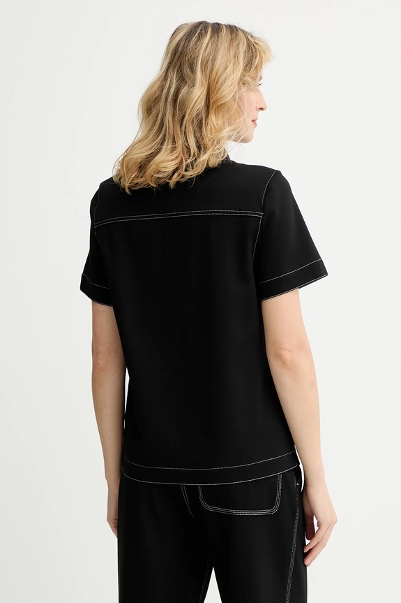 Odzież Rag & Bone polo RE2G25FT1PW czarny
