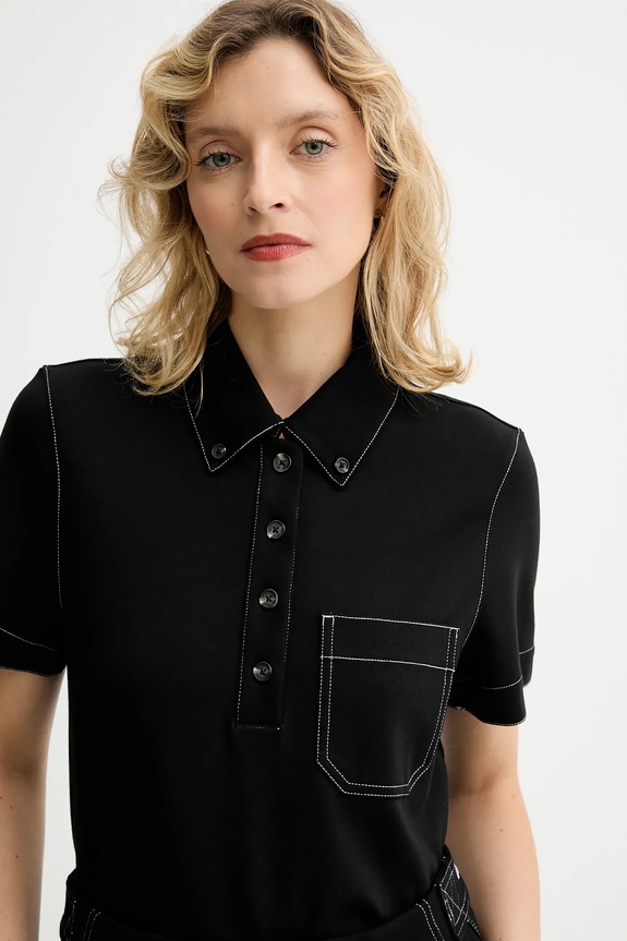 Rag & Bone polo czarny RE2G25FT1PW