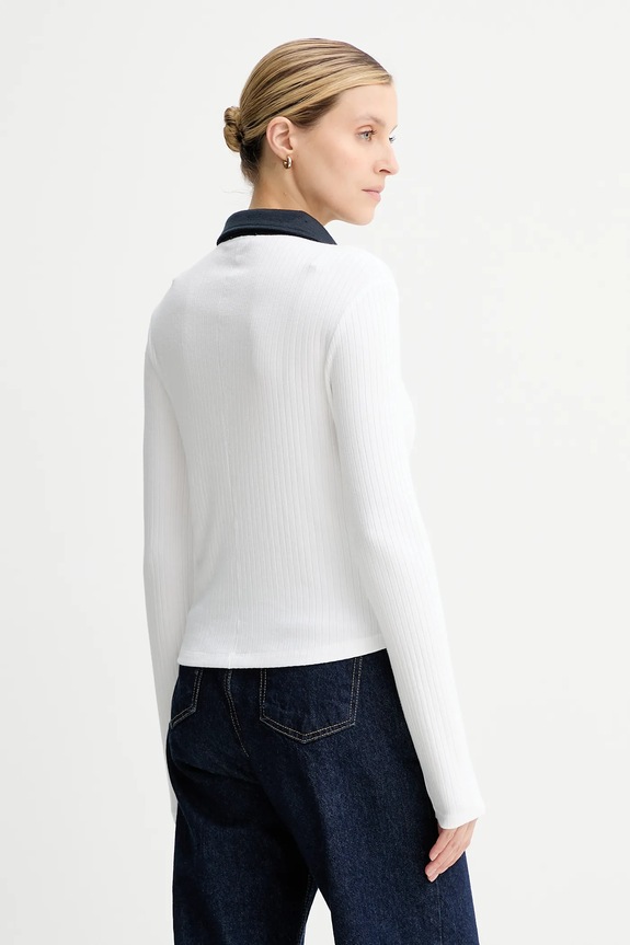Oblečení Tričko s dlouhým rukávem Rag & Bone RE0C25FP3LW bílá