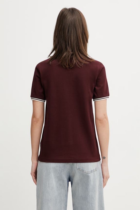 Одежда Fred Perry поло из хлопка для женщин G3600 бордо