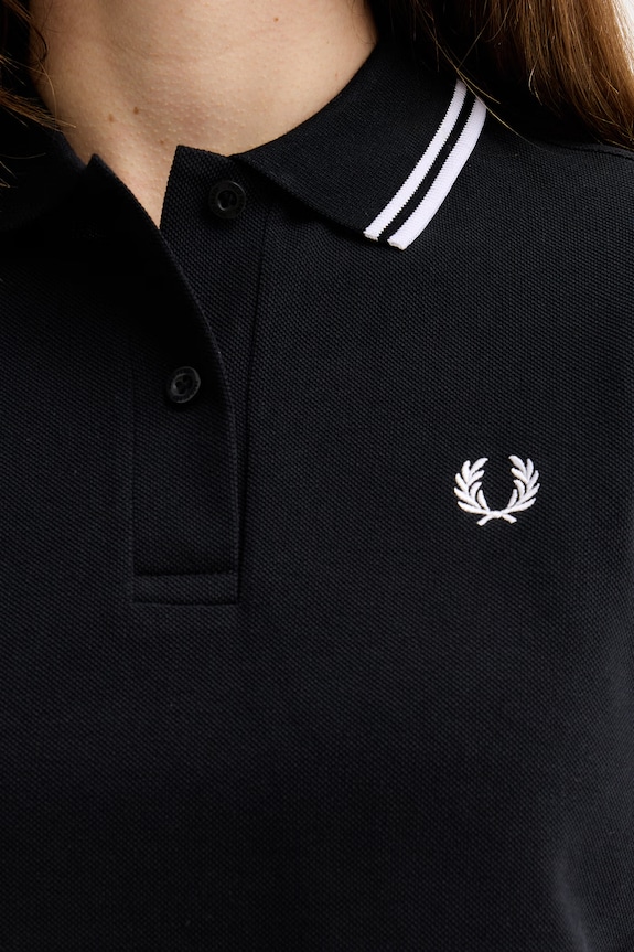 Fred Perry πόλο γυναικείο βαμβακερό G3600 μαύρο