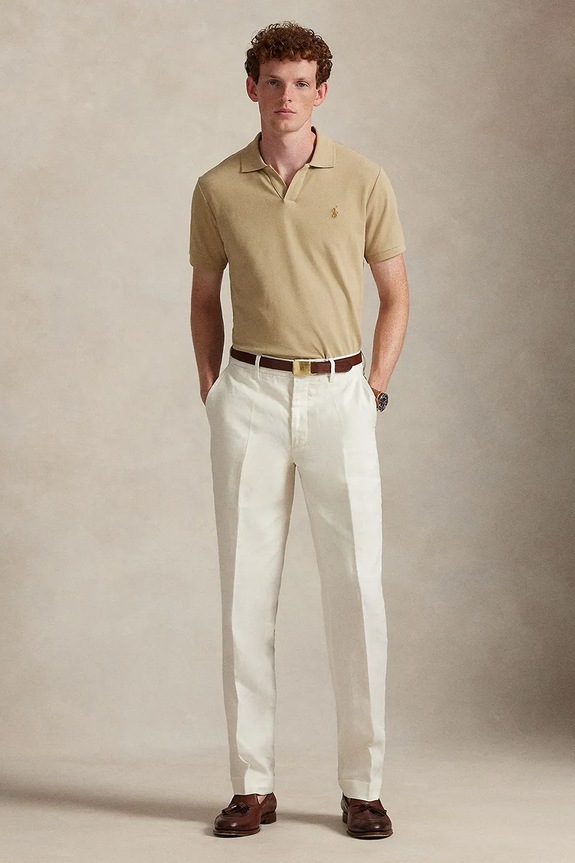 Abbigliamento Polo Ralph Lauren polo in cotone 710968951 beige