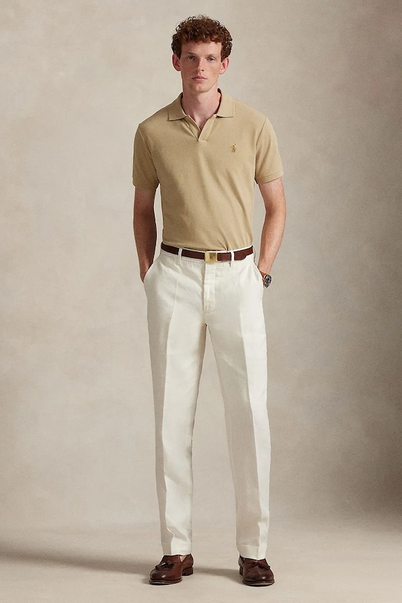 Abbigliamento Polo Ralph Lauren polo in cotone 710968951 beige