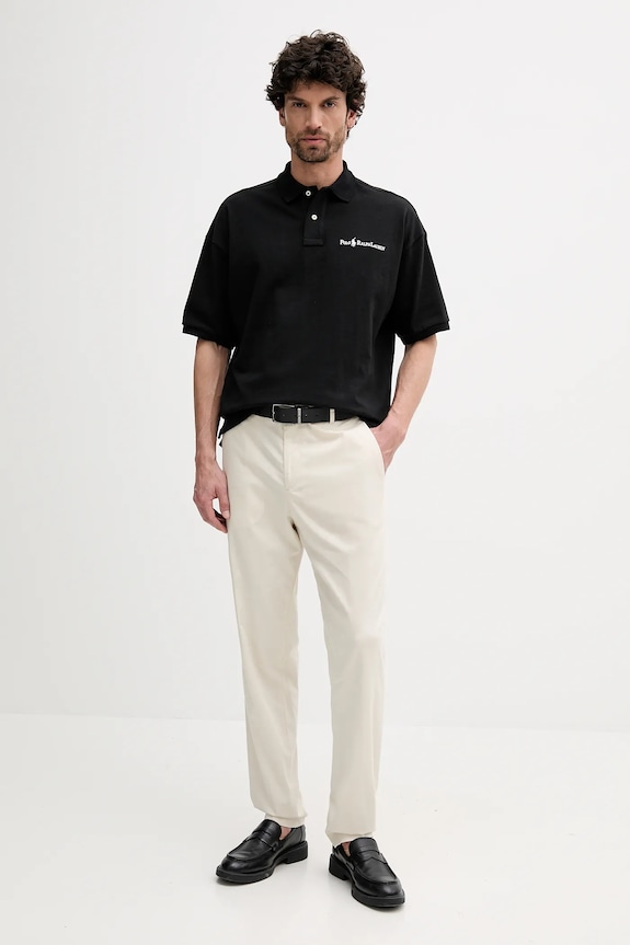 Βαμβακερό μπλουζάκι πόλο Polo Ralph Lauren 710972615 μαύρο AW25