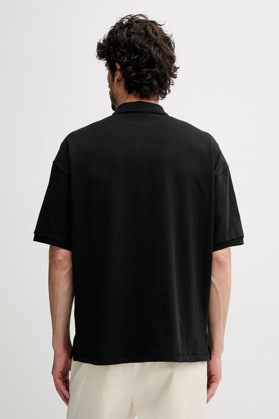 Ρούχα Βαμβακερό μπλουζάκι πόλο Polo Ralph Lauren 710972615 μαύρο