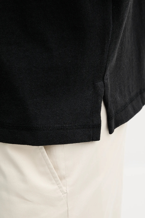 Βαμβακερό μπλουζάκι πόλο Polo Ralph Lauren 710972615 μαύρο