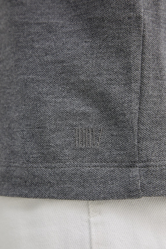 Polo με προσθήκη μεταξιού BOSS BECKHAM X BOSS 50554093 γκρί