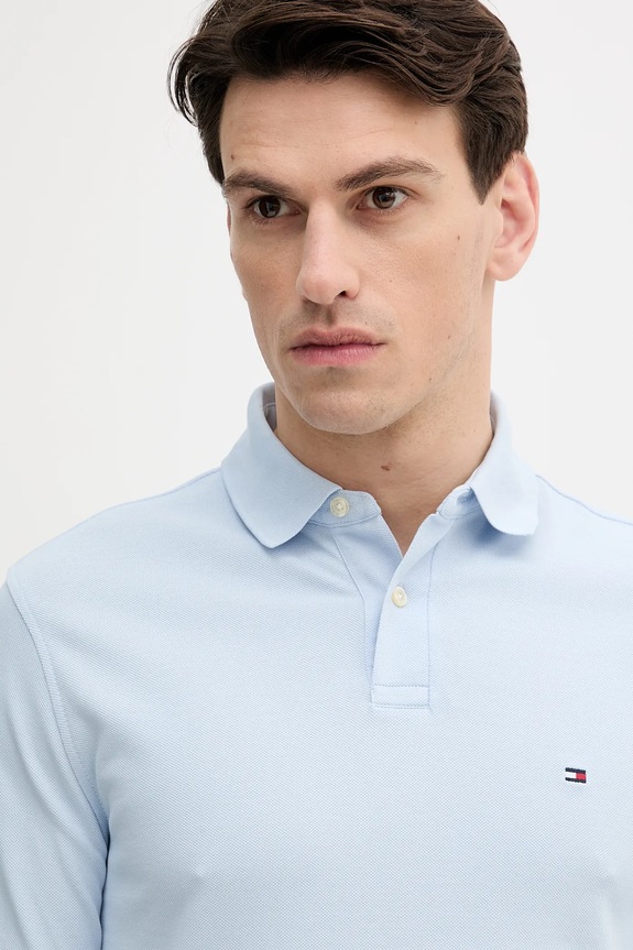 Tommy Hilfiger longsleeve albastru MW0MW20183